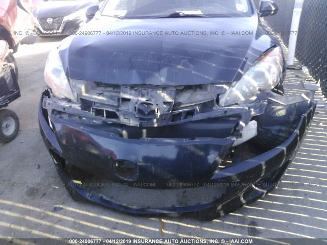 JM1BL1V77C1630754 - 2012 MAZDA 3 I BLACK photo 6