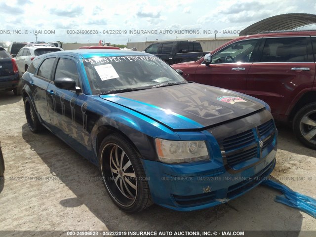 2D4FV47T28H103935 - 2008 DODGE MAGNUM BLUE photo 1