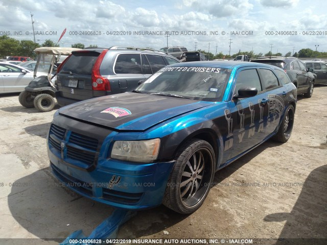 2D4FV47T28H103935 - 2008 DODGE MAGNUM BLUE photo 2