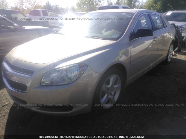 1G1ZB5E01CF240661 - 2012 CHEVROLET MALIBU LS GOLD photo 2