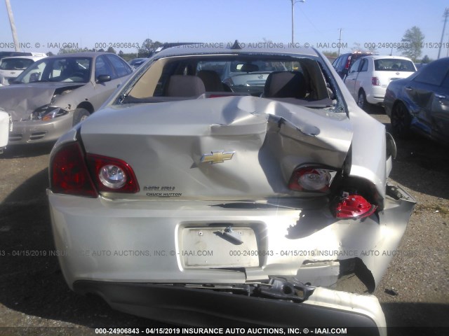 1G1ZB5E01CF240661 - 2012 CHEVROLET MALIBU LS GOLD photo 6