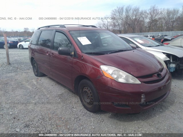 5TDZK23CX7S012361 - 2007 TOYOTA SIENNA CE/LE RED photo 1