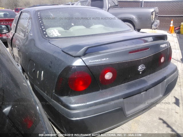 2G1WF52E159343324 - 2005 CHEVROLET IMPALA GRAY photo 3