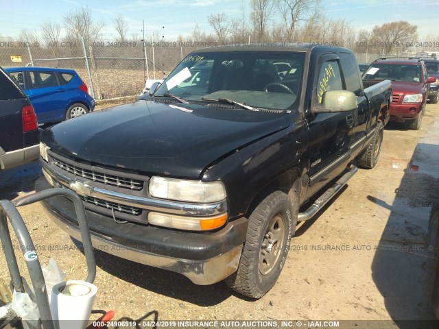 2GCEC19T1X1186775 - 1999 CHEVROLET SILVERADO C1500 BLACK photo 2