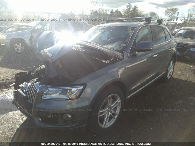 WA1LFAFP3FA027812 - 2015 AUDI Q5 PREMIUM PLUS GRAY photo 2