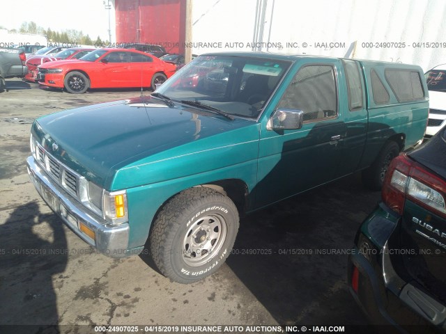 1N6SD16S7SC409770 - 1995 NISSAN TRUCK KING CAB XE TURQUOISE photo 2