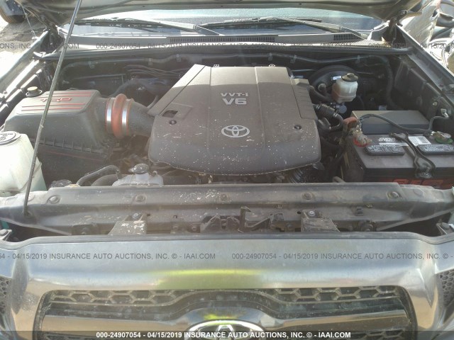 3TMLU4EN4BM071974 - 2011 TOYOTA TACOMA DOUBLE CAB 灰色 照片 10