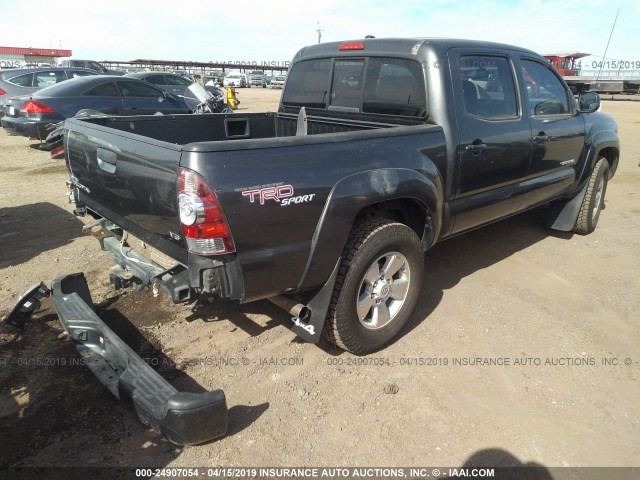 3TMLU4EN4BM071974 - 2011 TOYOTA TACOMA DOUBLE CAB 灰色 照片 4