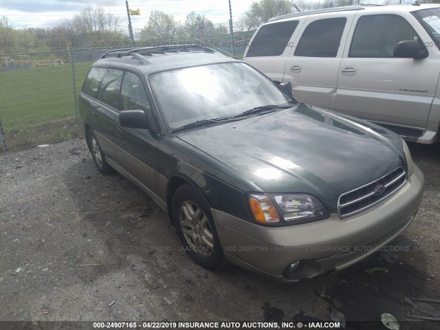 4S3BH6658Y7631248 - 2000 SUBARU LEGACY OUTBACK GREEN photo 1