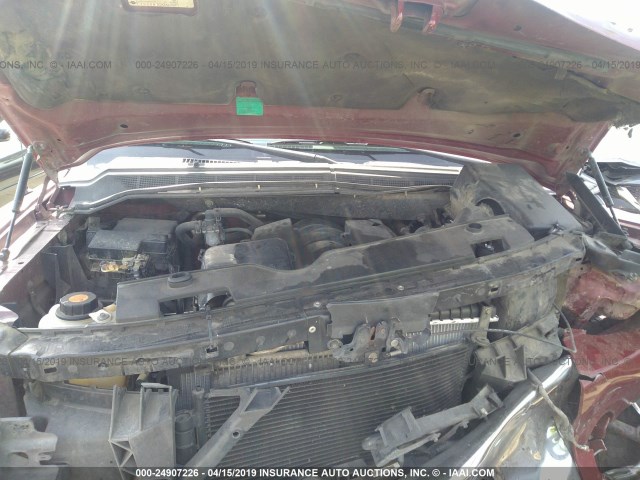 1N6AA06A24N524497 - 2004 NISSAN TITAN XE/SE/LE BURGUNDY photo 10