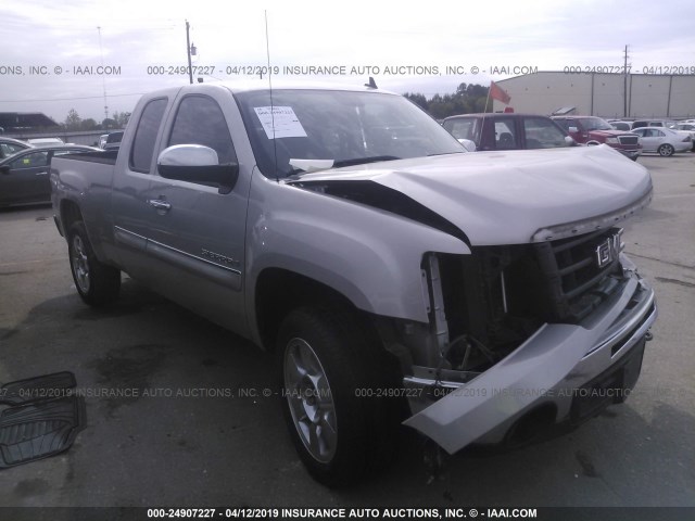 2GTEC290591127274 - 2009 GMC SIERRA C1500 SLE SILVER photo 1