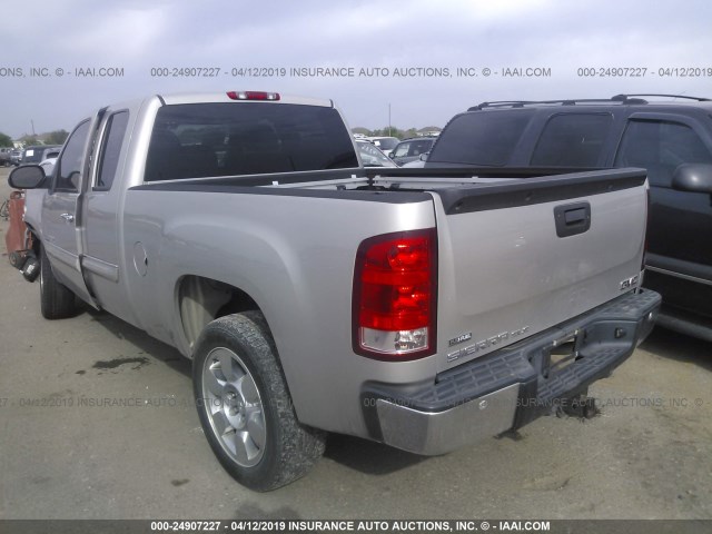 2GTEC290591127274 - 2009 GMC SIERRA C1500 SLE SILVER photo 3