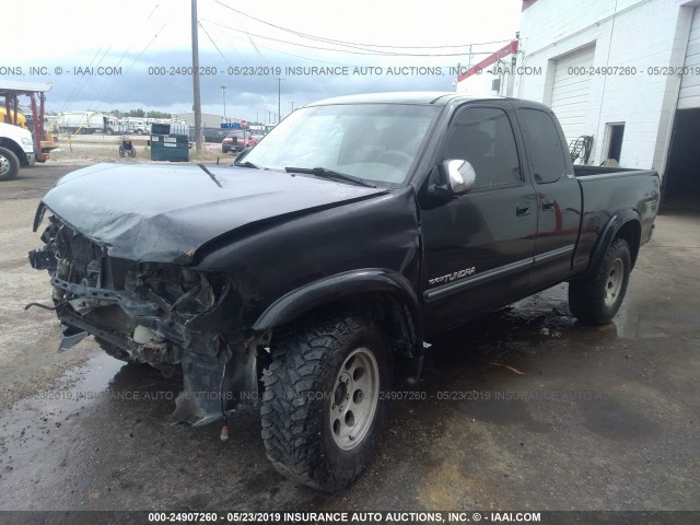 5TBBT44183S384503 - 2003 TOYOTA TUNDRA ACCESS CAB SR5 BLACK photo 2