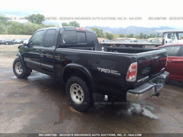 5TBBT44183S384503 - 2003 TOYOTA TUNDRA ACCESS CAB SR5 BLACK photo 3