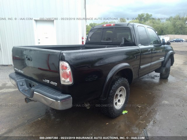 5TBBT44183S384503 - 2003 TOYOTA TUNDRA ACCESS CAB SR5 BLACK photo 4