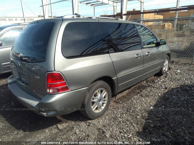 2MRDA202X4BJ04377 - 2004 MERCURY MONTEREY GRAY photo 4