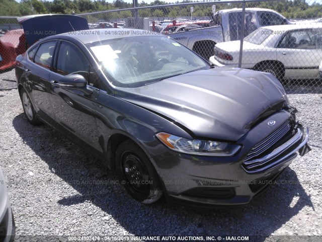 3FA6P0H79GR298314 - 2016 FORD FUSION SE GRAY photo 1