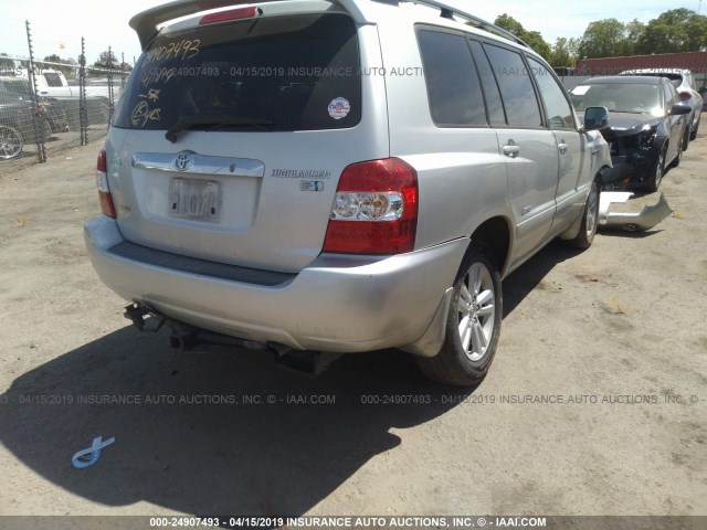 JTEEW21A860027944 - 2006 TOYOTA HIGHLANDER HYBRID GOLD photo 4