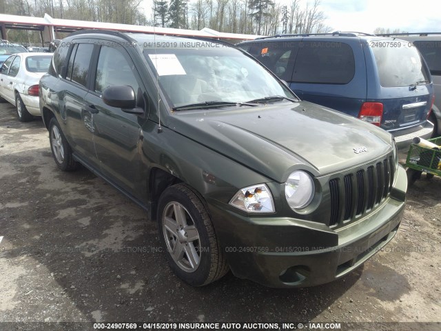 1J8FT47W37D431284 - 2007 JEEP COMPASS GREEN photo 1