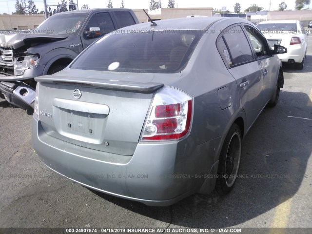 3N1AB61E38L733947 - 2008 NISSAN SENTRA 2.0/2.0S/2.0SL GRAY photo 4