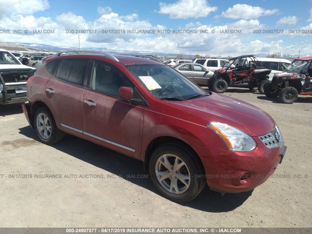 JN8AS5MV6BW288807 - 2011 NISSAN ROGUE S/SV/KROM RED photo 1