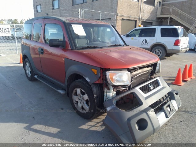 5J6YH18593L010458 - 2003 HONDA ELEMENT EX ORANGE photo 1