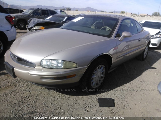 1G4GD2216S4738946 - 1995 BUICK RIVIERA GOLD photo 2