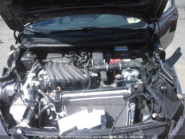 3N1CE2CP9HL377771 - 2017 NISSAN VERSA NOTE S/S PLUS/SV/SL/SR GRAY photo 10