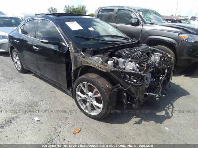 1N4AA5AP6EC474122 - 2014 NISSAN MAXIMA S/SV BLACK photo 1