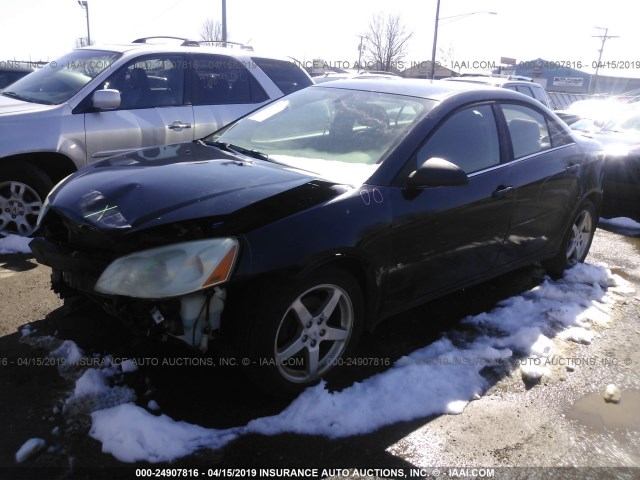 1G2ZG58N674126659 - 2007 PONTIAC G6 SE BLACK photo 2