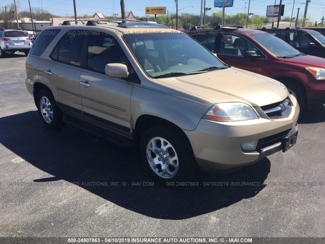 2HNYD18642H517025 - 2002 ACURA MDX TOURING GOLD photo 1