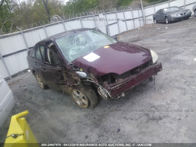 1FAHP34N77W160069 - 2007 FORD FOCUS ZX4/S/SE/SES MAROON photo 1