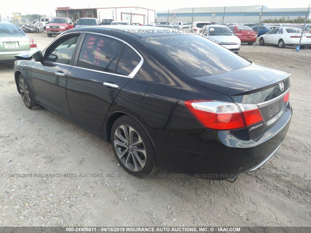 1HGCR2F52DA169262 - 2013 HONDA ACCORD SPORT BLACK photo 3