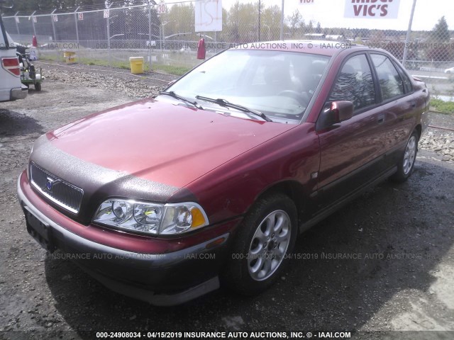 YV1VS2557YF562092 - 2000 VOLVO S40 RED photo 2