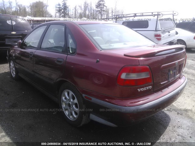 YV1VS2557YF562092 - 2000 VOLVO S40 RED photo 3