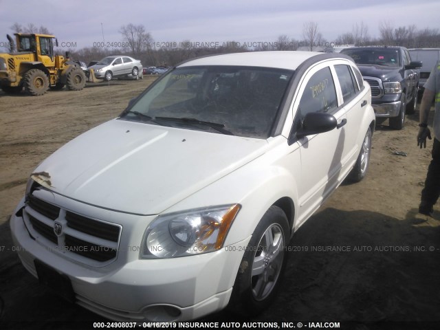 1B3HB48B48D539091 - 2008 DODGE CALIBER SXT WHITE photo 2