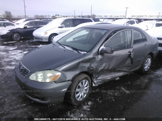 1NXBR32E25Z560218 - 2005 TOYOTA COROLLA CE/LE/S GRAY photo 2