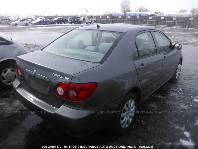 1NXBR32E25Z560218 - 2005 TOYOTA COROLLA CE/LE/S GRAY photo 4