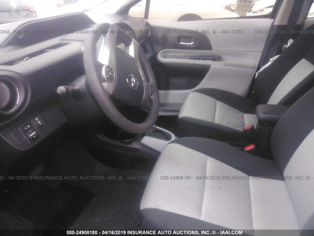 JTDKDTB39D1044312 - 2013 TOYOTA PRIUS C BLACK photo 5