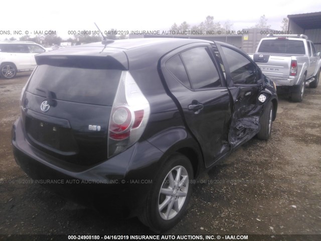 JTDKDTB39D1044312 - 2013 TOYOTA PRIUS C BLACK photo 6