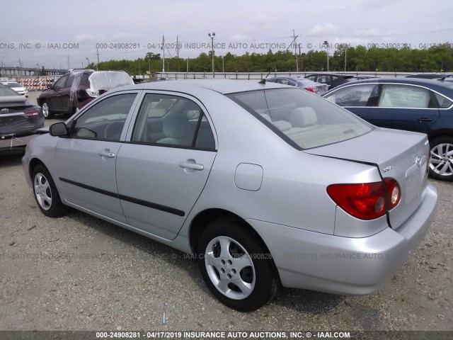 1NXBR32E68Z987373 - 2008 TOYOTA COROLLA CE/LE/S SILVER photo 3