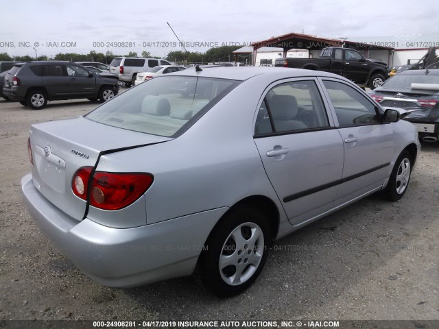 1NXBR32E68Z987373 - 2008 TOYOTA COROLLA CE/LE/S SILVER photo 4