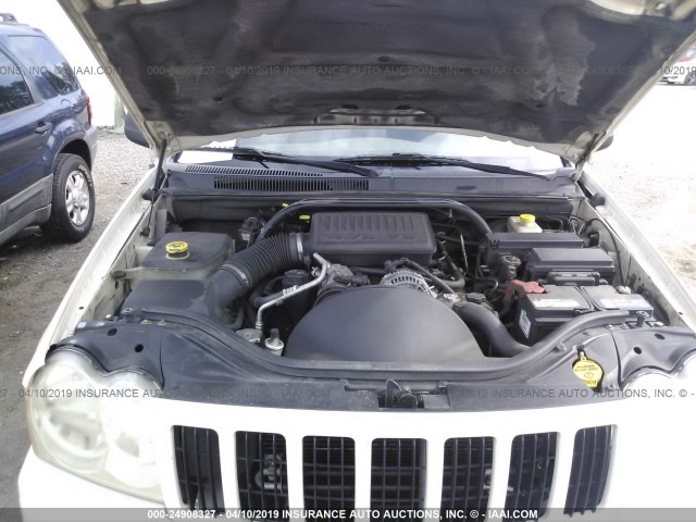 1J4HR48N35C517034 - 2005 JEEP GRAND CHEROKEE LAREDO/COLUMBIA/FREEDOM 白色 照片 10