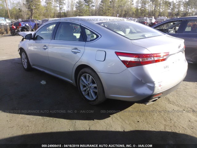 4T1BK1EB1DU074766 - 2013 TOYOTA AVALON PREMIUM/TOURING/LIMITED SILVER photo 3