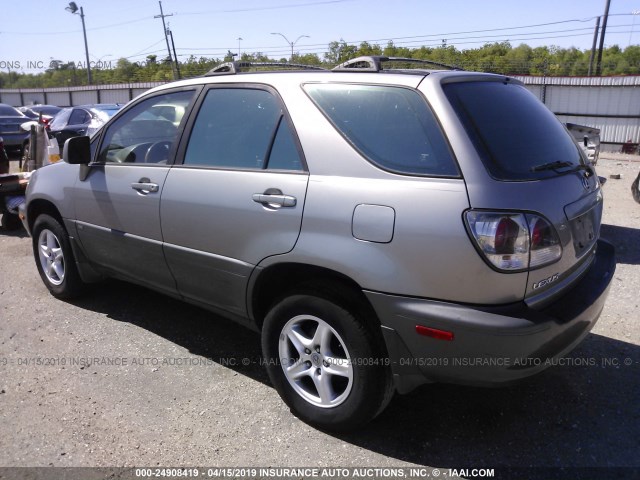 JTJGF10U510114225 - 2001 LEXUS RX 300 SILVER photo 3