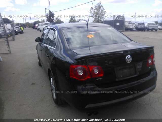 3VWEF71KX7M187703 - 2007 VOLKSWAGEN JETTA WOLFSBURG 黑色 照片 3