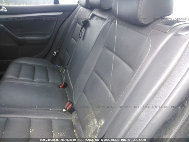 3VWEF71KX7M187703 - 2007 VOLKSWAGEN JETTA WOLFSBURG 黑色 照片 8