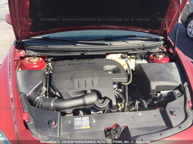 1G1ZC5E10BF237982 - 2011 CHEVROLET MALIBU 1LT RED photo 10