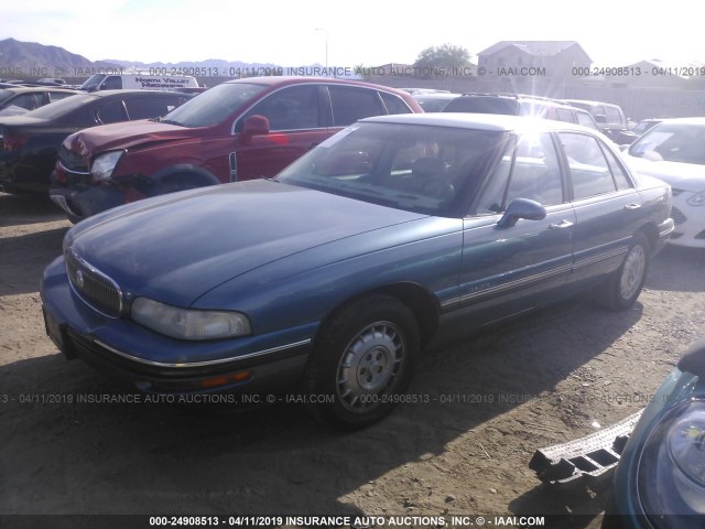 1G4HP52K1XH407052 - 1999 BUICK LESABRE CUSTOM BLUE photo 2