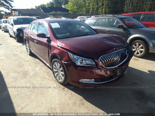 1G4GB5GR5EF257763 - 2014 BUICK LACROSSE BURGUNDY photo 1